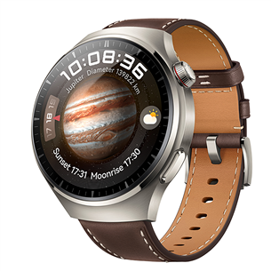 Huawei Watch 4 Pro, 48 мм, серебристый/коричневый - Смарт-часы 55020AMG