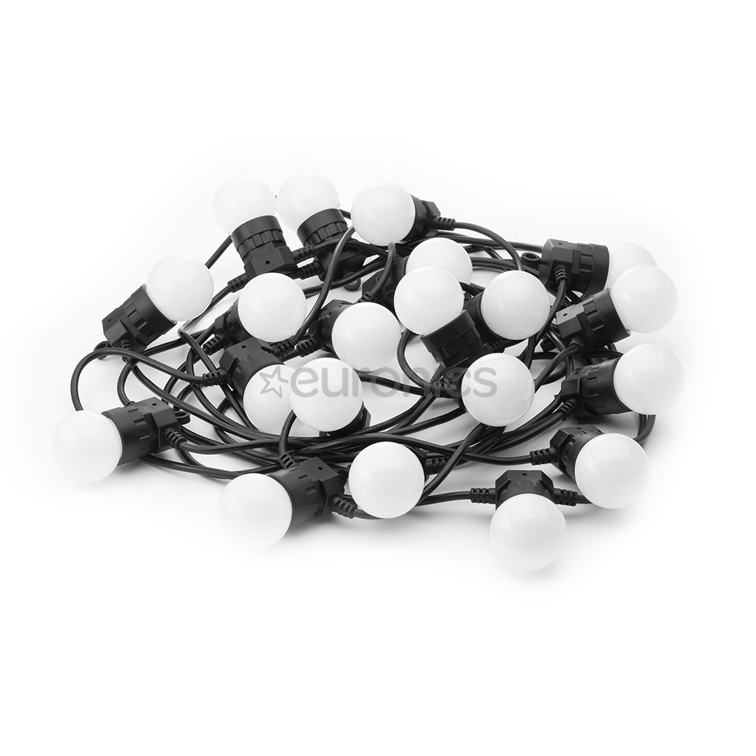 Twinkly Festoon Lights 40 RGB, 20 m, black - Smart festive lights