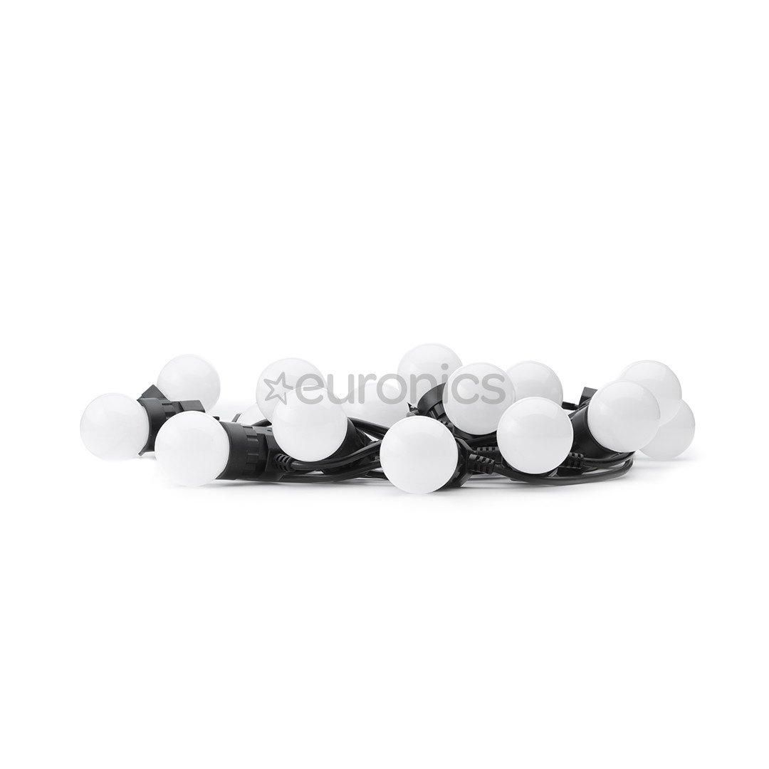 Twinkly Festoon Lights 40 RGB, 20 m, black - Smart festive lights
