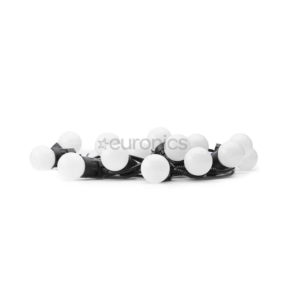 Twinkly Festoon Lights 40 RGB, 20 m, black - Smart festive lights
