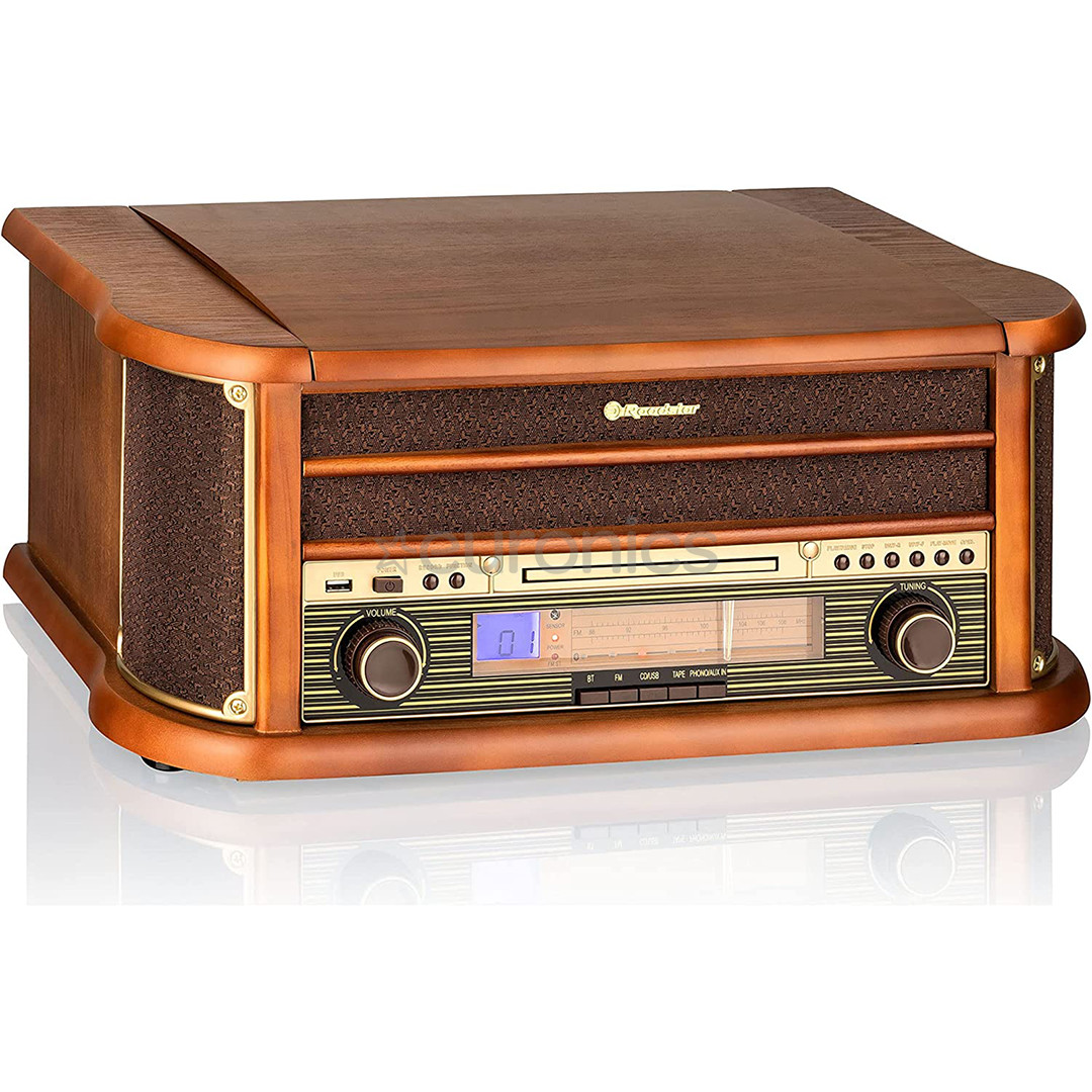 Roadstar HIF-1993BT, vinüül, CD, Bluetooth, USB, pruun - Magnetoola