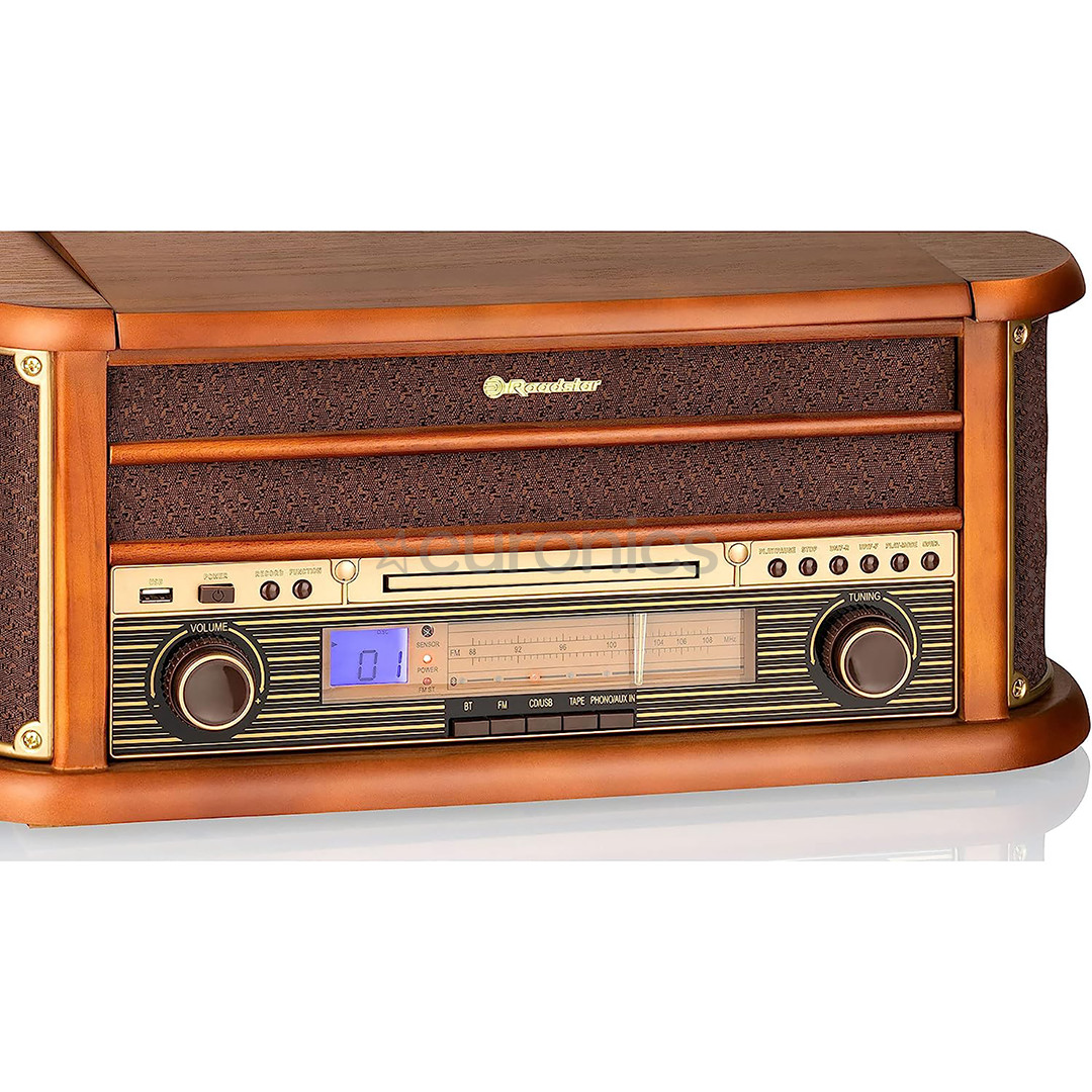 Roadstar HIF-1993BT, vinüül, CD, Bluetooth, USB, pruun - Magnetoola