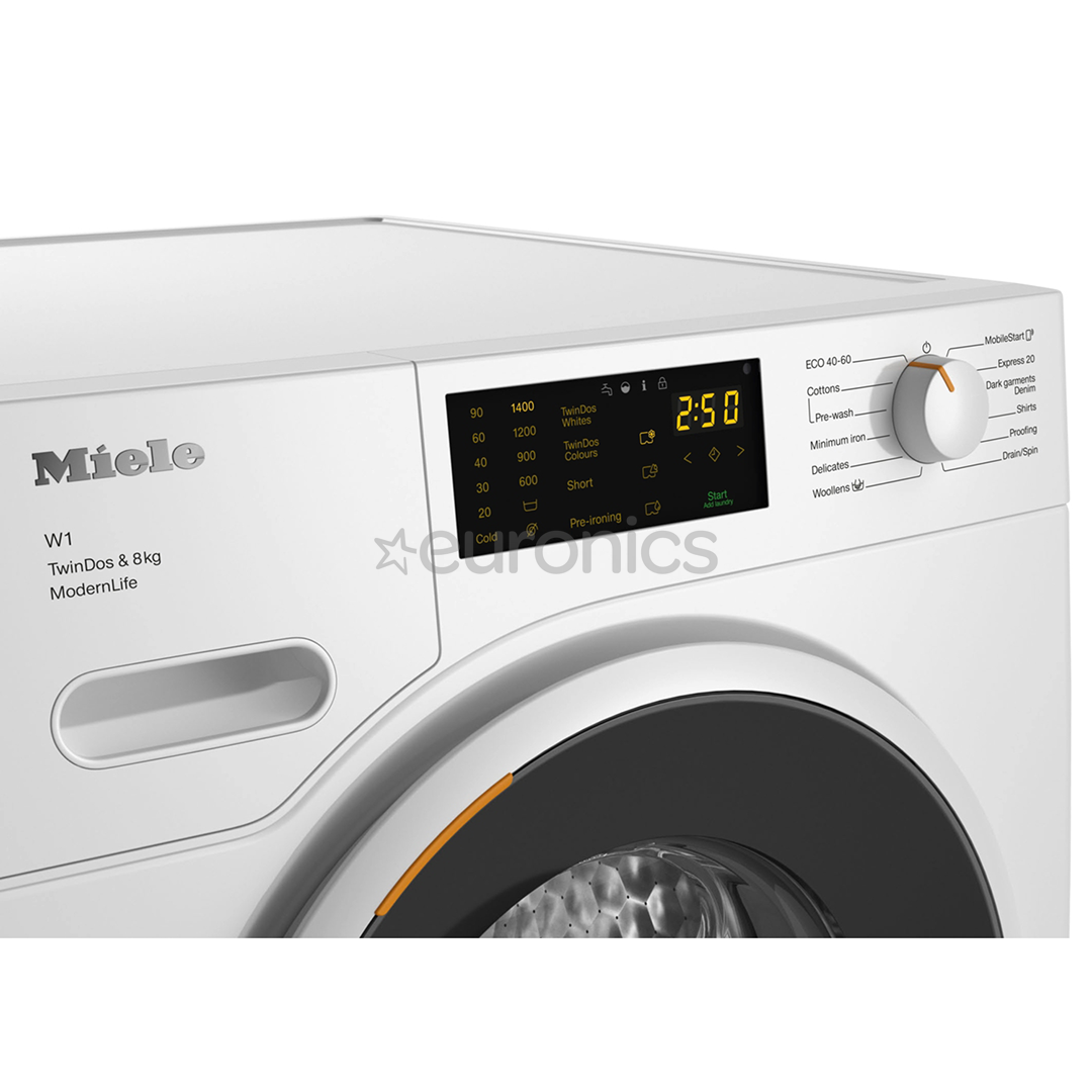 Miele, TwinDos, 8 kg, depth 64.3 cm, 1400 rpm - Front Load Washing Machine