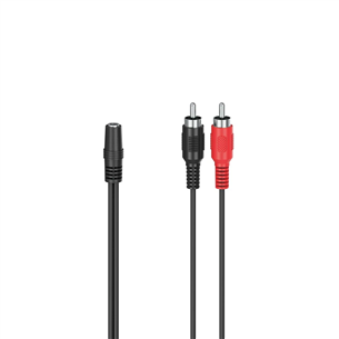 Hama 3,5 mm - RCA, must - Adapter