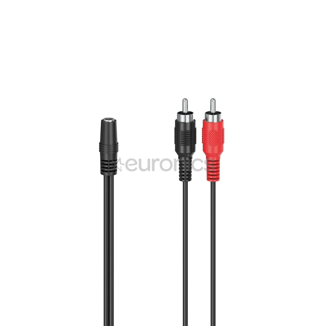 Hama 3,5 mm - RCA, must - Adapter