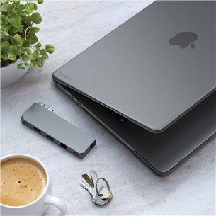 Satechi Eco-Hardshell Case, MacBook Air M2, серый космос - Чехол для ноутбука