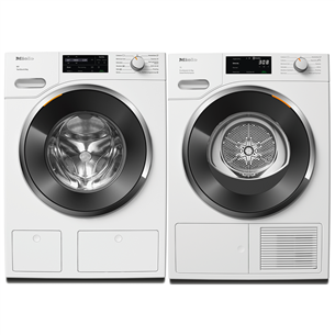 Miele, 9 кг + 8 кг - Стиральная машина + сушильная машина WWG660WCS+TWF760W