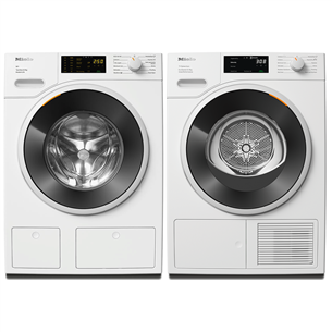 Miele, 8 kg + 8 kg - Washing machine + Clothes dryer