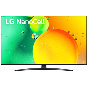 LG NANO763QA, 50'', Ultra HD, LED LCD, NanoCell, центральная подставка, черный - Телевизор