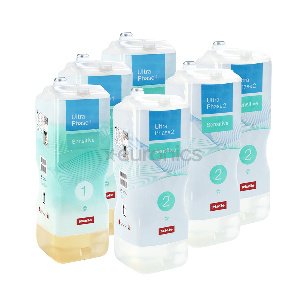 Miele UltraPhase 1 и 2 Sensitive, 6 x 1,44 л - Комплект средств для стирки