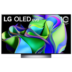 LG OLED evo C3, 48'', Ultra HD, OLED, jalg keskel, hall - Teler OLED48C32LA.AEU
