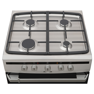 Hansa, 67 L, 60 cm, white - Gas cooker with electric oven