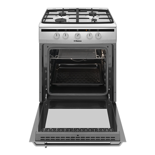 Hansa, 67 L, 60 cm, white - Gas cooker with electric oven