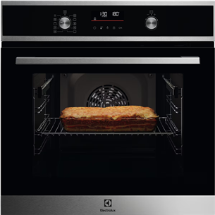 Electrolux SurroundCook 600, pyrolytic cleaning, 45 pre set programs, 65 L, stainless steel - Built-in oven EOF6P76BX