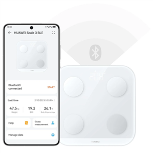 Huawei Scale 3 Bluetooth Edition, valge - Diagnostiline saunakaal