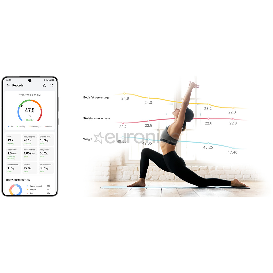 Huawei Scale 3 Bluetooth Edition, valge - Diagnostiline saunakaal