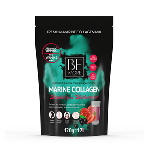 Be More Marine Collagen Strawberry 'n' Blackcurrant, 120 г - Коллагеновый порошок 4744806010516