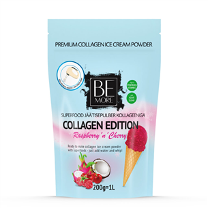 Be More Collagen Edition Raspberry 'n' Cherry, 200 г - Сухая смесь для приготовления мороженого