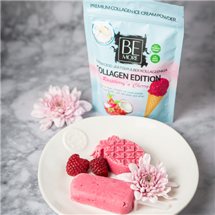 Be More Collagen Edition Raspberry 'n' Cherry, 200 г - Сухая смесь для приготовления мороженого