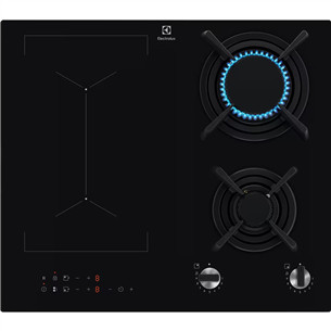 Electrolux, laius 60 cm, must - Integreeritav induktsioon-gaasipliidiplaat KDI641723K