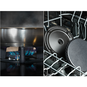 Electrolux, width 60 cm, black - Built-in Induction & Gas Hob