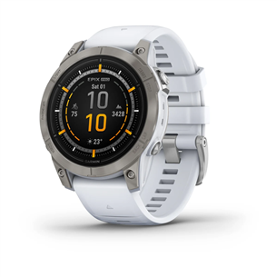 Garmin epix Pro (Gen 2) Sapphire, 47 mm, titaan / valge silikoon rihm - Spordikell 010-02803-21