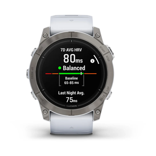 Garmin epix Pro (Gen 2) Sapphire, 51 mm, titaan / valge silikoon rihm - Spordikell