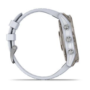 Garmin epix Pro (Gen 2) Sapphire, 51 мм, титановый/белый силиконовый ремешок - Спортивные часы