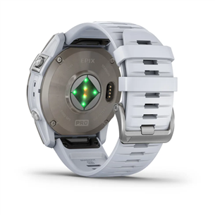 Garmin epix Pro (Gen 2) Sapphire, 51 mm, titanium / white silicone band - Sports watch