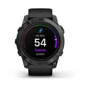 Garmin epix Pro (Gen 2) Sapphire, 51 mm, tumehall DLC titaan / must silikoon rihm - Spordikell