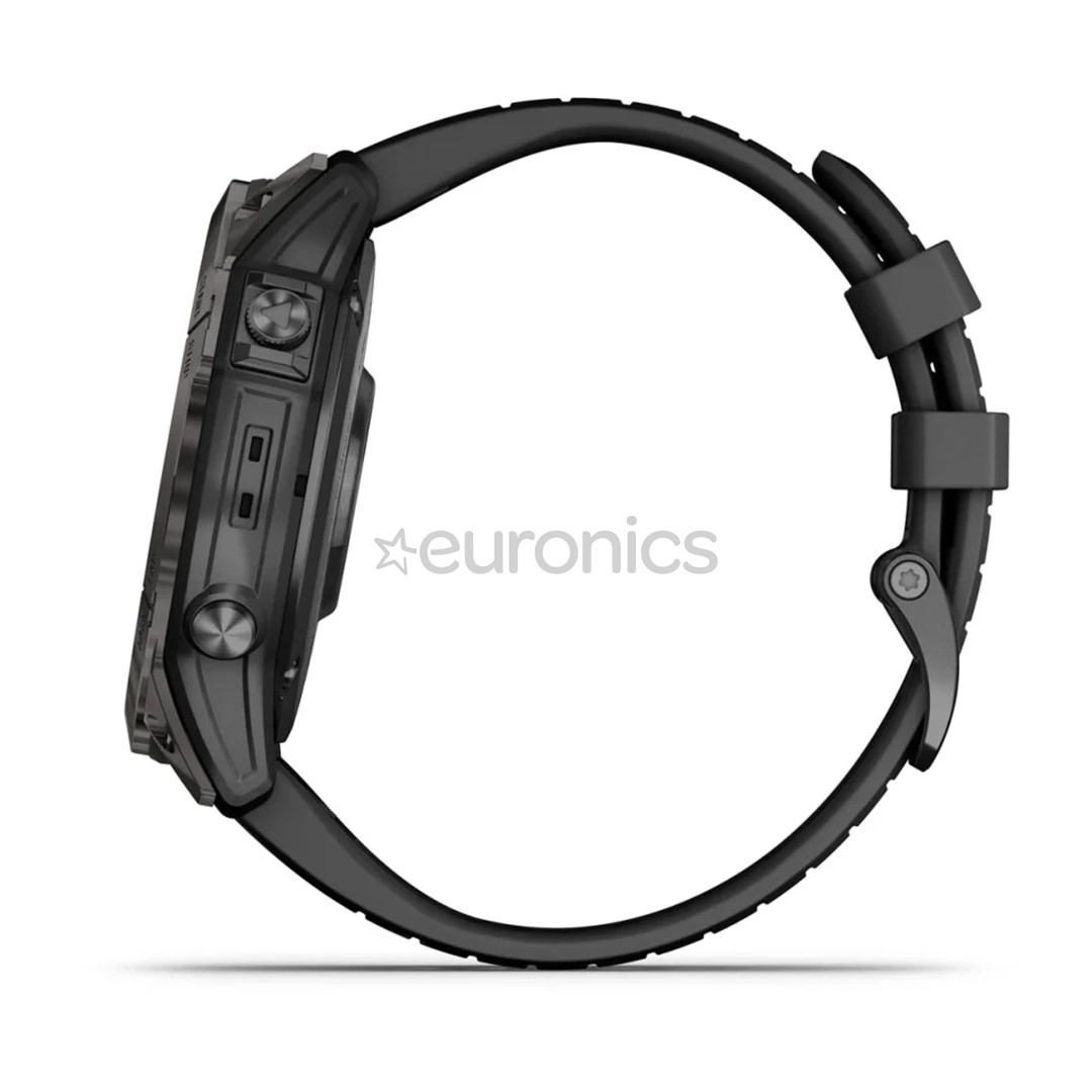 Garmin epix Pro (Gen 2) Sapphire, 51 mm, tumehall DLC titaan / must silikoon rihm - Spordikell