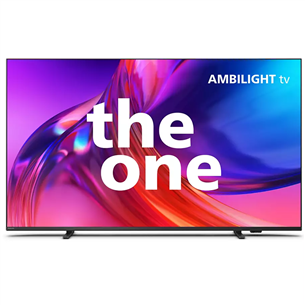 Philips The One 8518, 65", LED LCD, Ultra HD, боковые ножки, серый - Телевизор