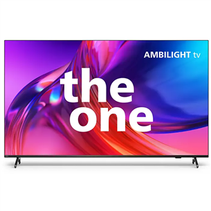 Philips The One 8818, 75", LED LCD, Ultra HD, боковые ножки, серый - Телевизор