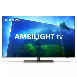 Philips OLED818, 48", OLED, Ultra HD, centre stand, gray - TV