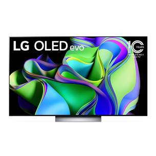 LG OLED evo C3, 77'', Ultra HD, OLED, jalg keskel, hall - Teler OLED77C32LA.AEU