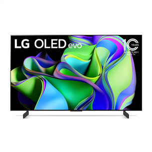 LG OLED evo C3, 42'', Ultra HD, OLED, jalad äärtes, hall - Teler OLED42C32LA.AEU