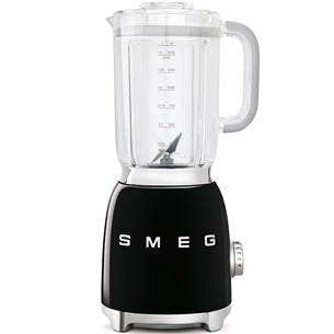 Smeg 50's Style Aesthetic, 800 W, black - Blender BLF03BLEU