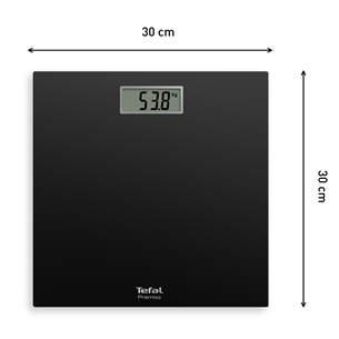 Tefal Premiss, up to 150 kg, black - Bathroom scale
