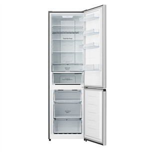 Hisense, NoFrost, 336 л, высота 201 см, нерж. сталь - Холодильник