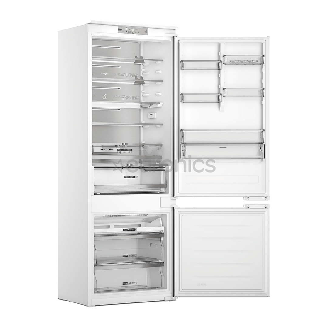 Whirlpool, NoFrost, 394 л, высота 194 см - Интегрируемый холодильник