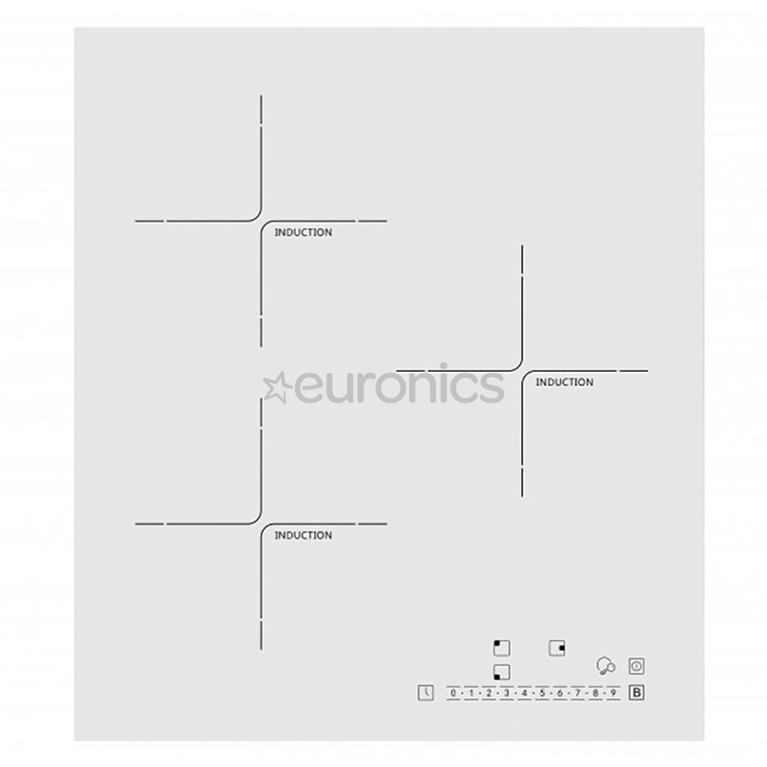 Schlosser, ширина 45 см, без рамы, белый - Интегрируемая индукционная варочная панель