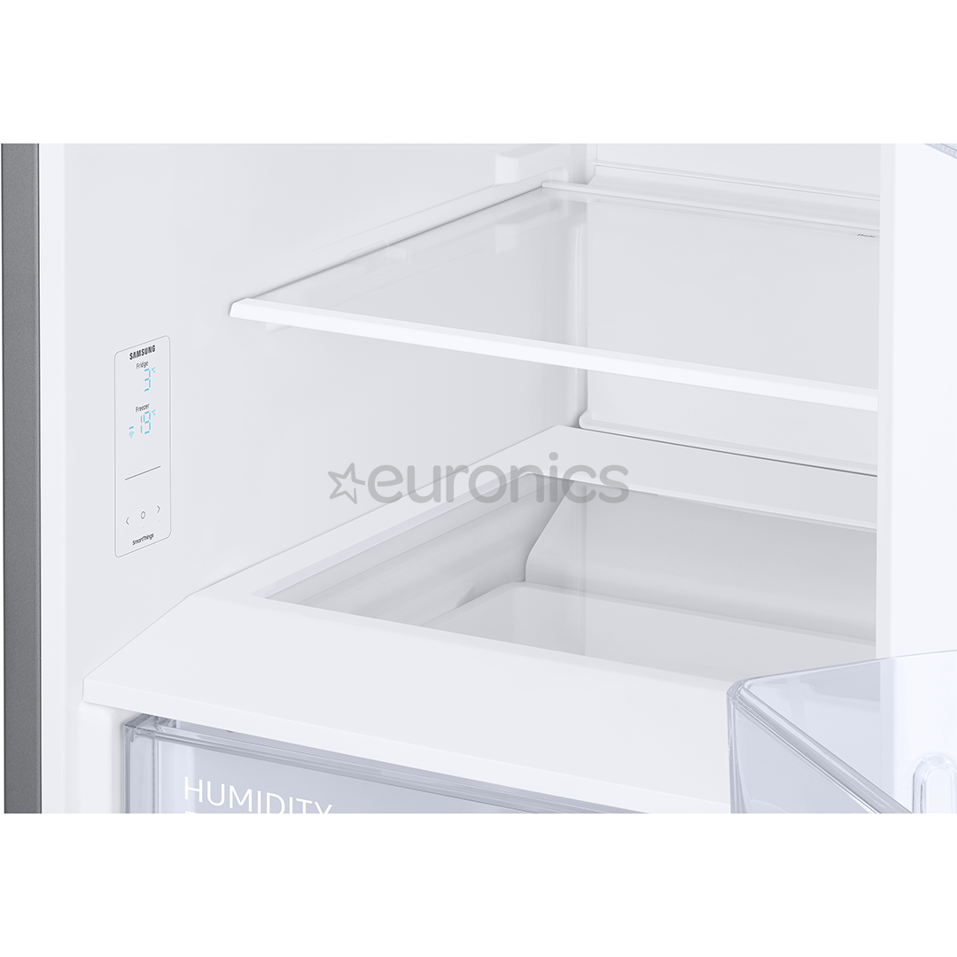 Samsung, NoFrost, 390 л, высота 203 см, серебристый - Холодильник