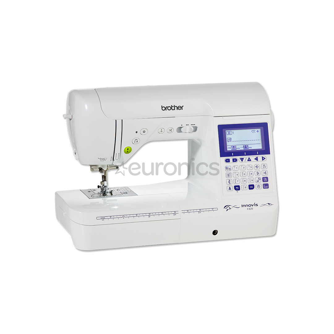 Brother Innov-is F420, white/blue - Sewing machine