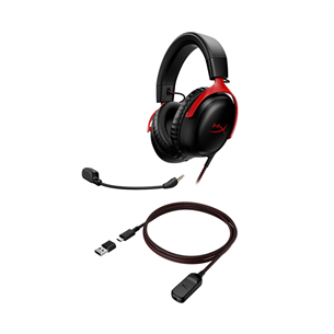 HyperX Cloud III, black/red - Headset