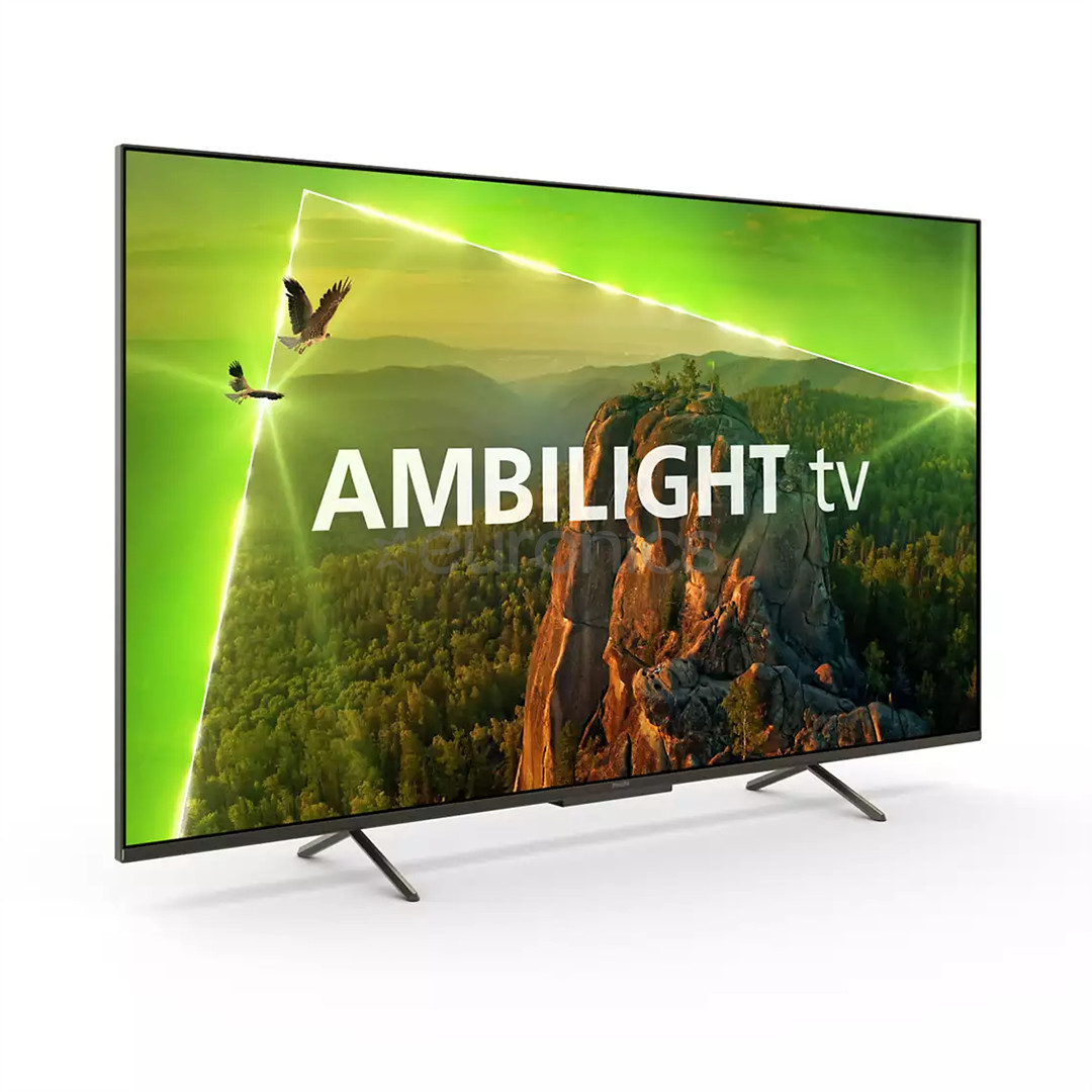 Philips PUS8118, 55'', Ultra HD, LED LCD, боковые ножки, черный - Телевизор