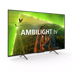 Philips PUS8118, 65'', Ultra HD, LED LCD, боковые ножки, черный - Телевизор