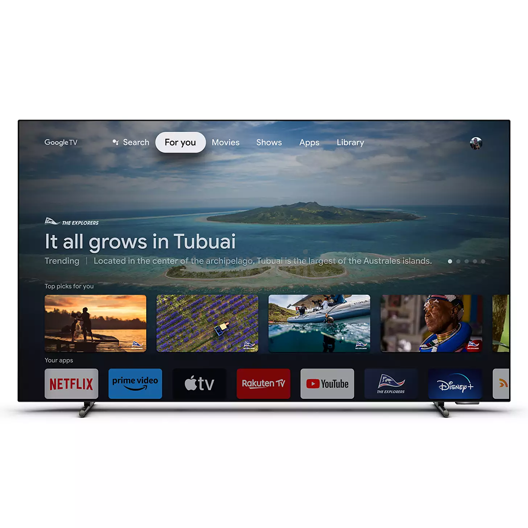 Philips OLED718, 48'', Ultra HD, OLED, jalad ääres, must - Teler