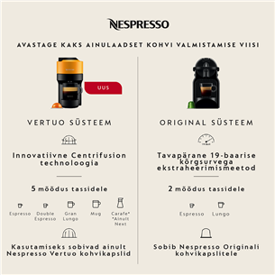 Nespresso Essenza Mini, white/black - Capsule coffee machine