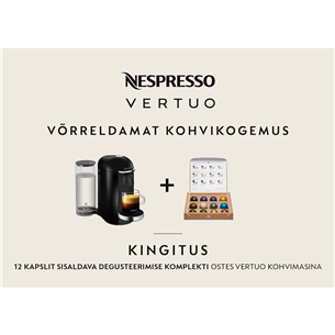 Nespresso Vertuo Plus, must - Kapselkohvimasin