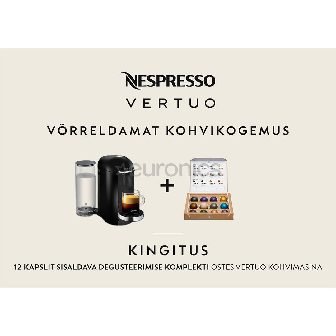 Nespresso Vertuo Plus, must - Kapselkohvimasin